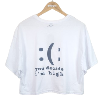 Polera You decide i'm high - Crop